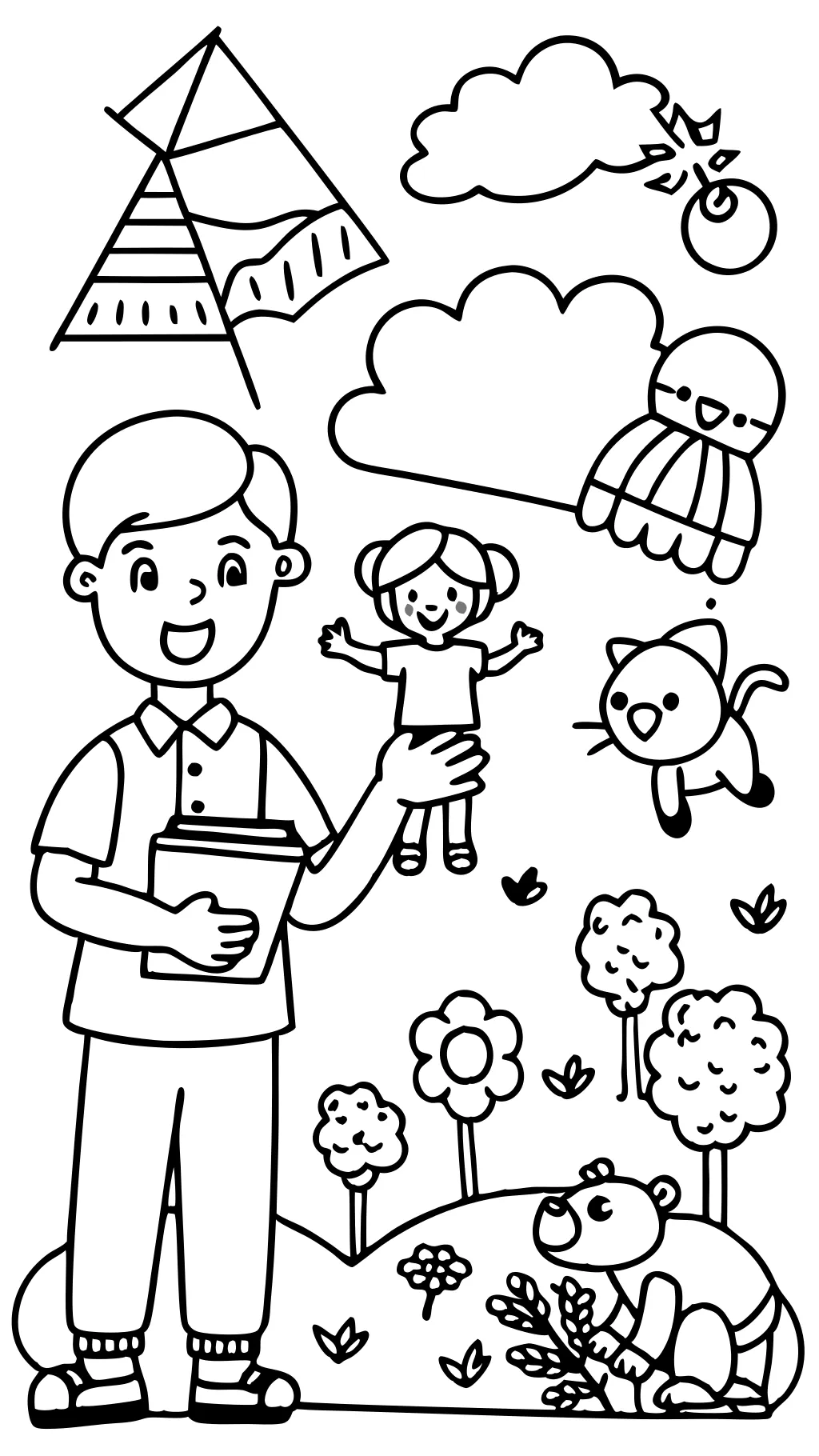 coloring pages daddy